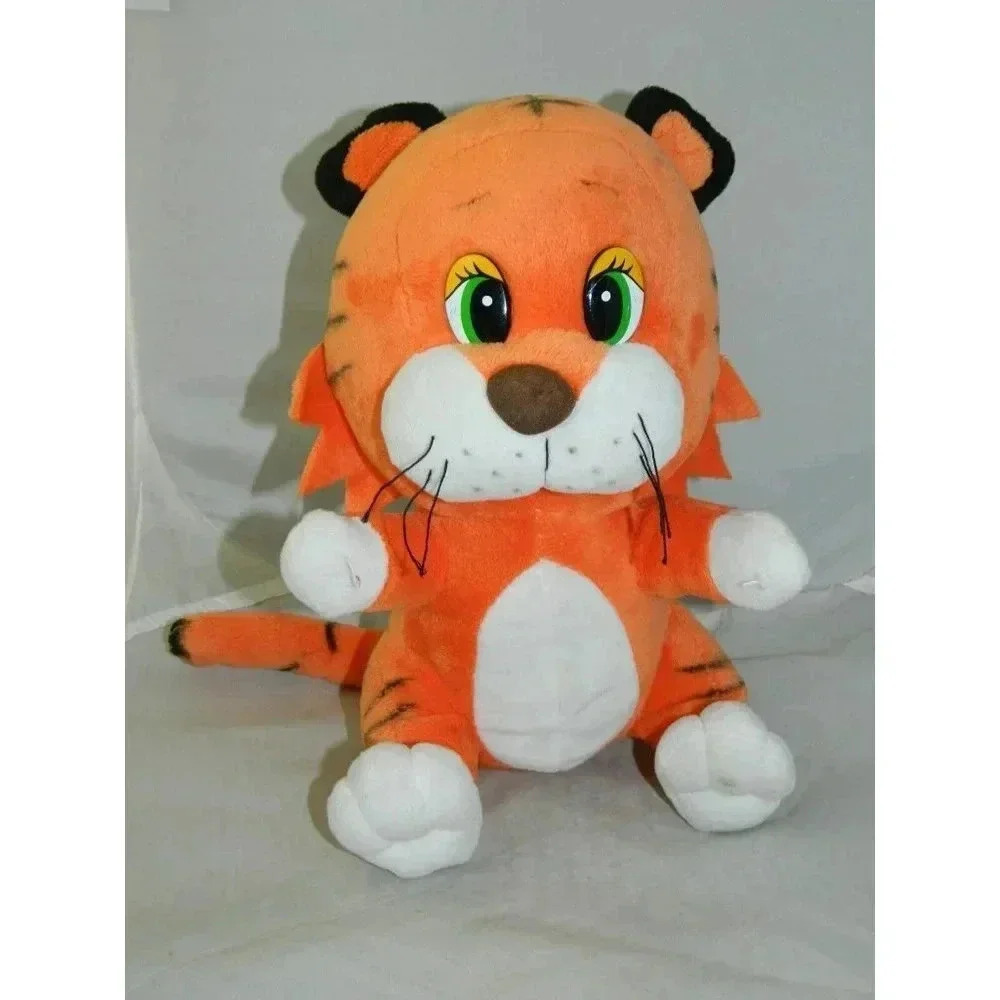 TOBIA'S GIOCHI Tiger 12" Plush Orange Stuffed Animal Imported Italy VERY RARE